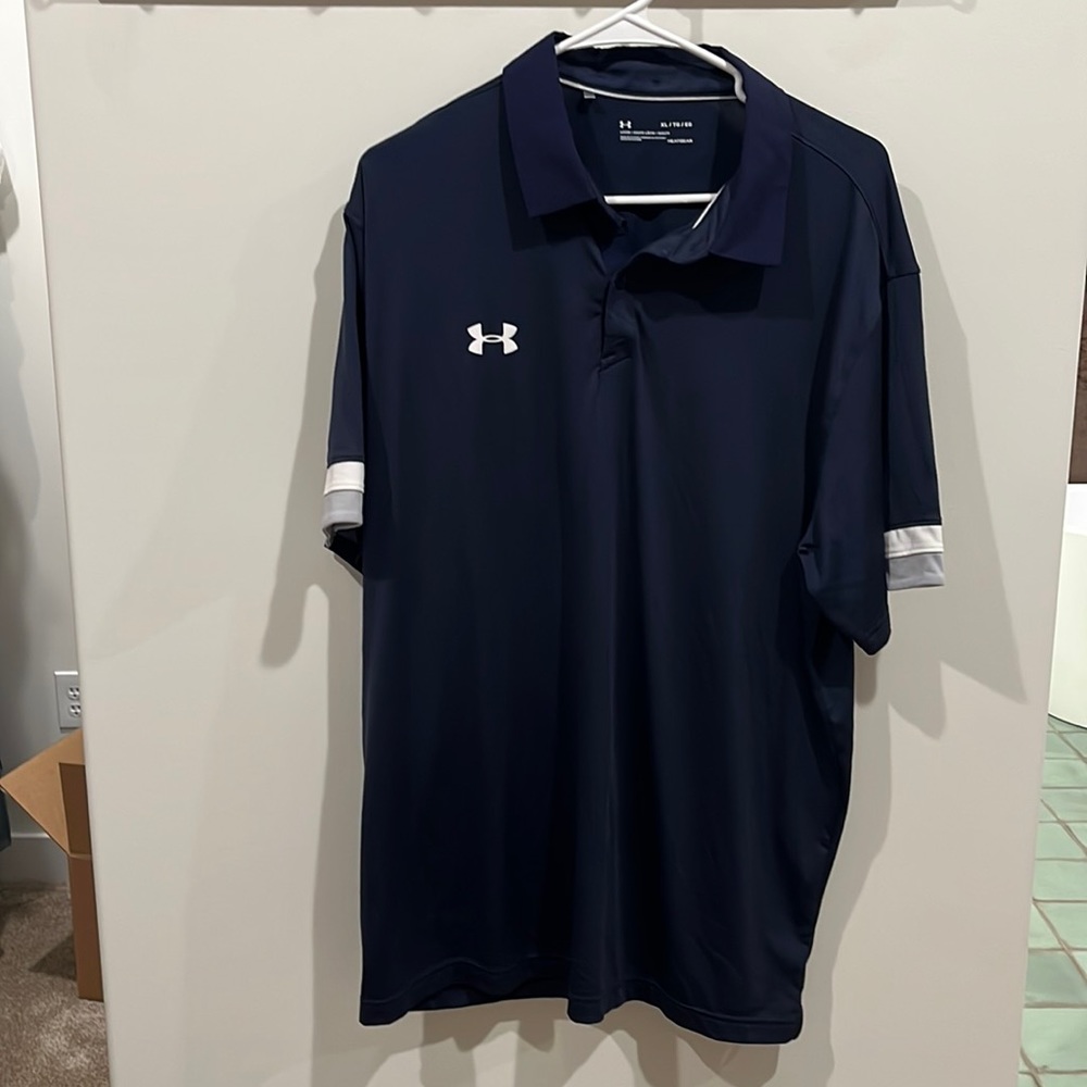Navy golf polo